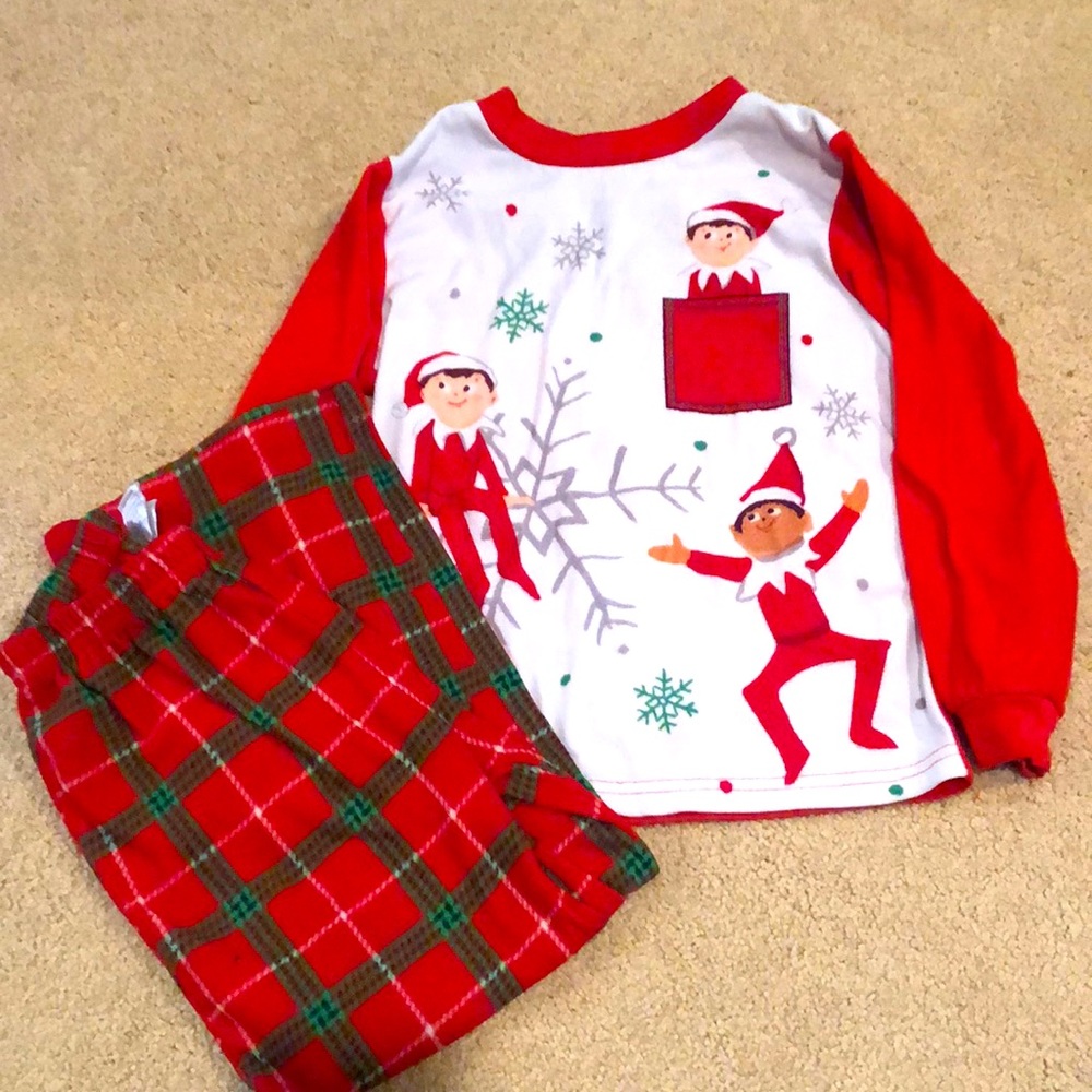 Elf on the shelf Christmas  Pj’s size XS